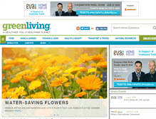 Tablet Screenshot of greenlivingonline.com